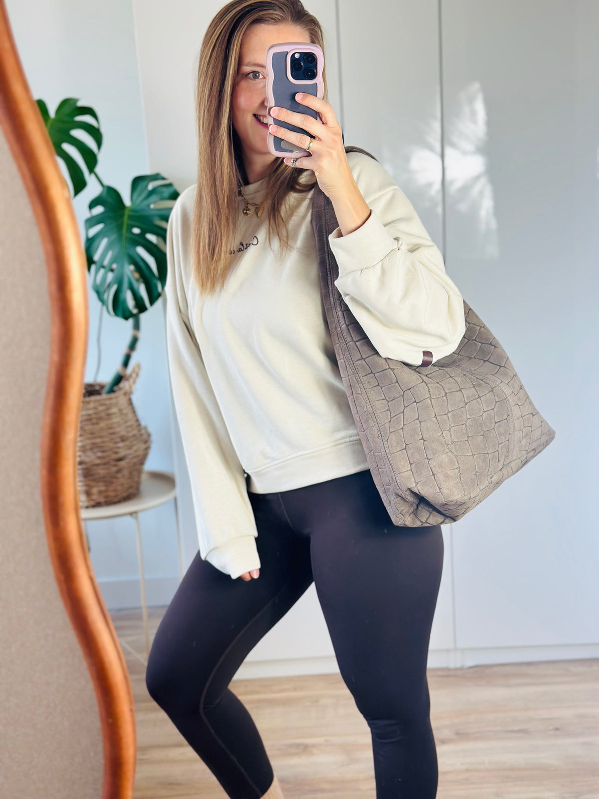 Trui 'C'est La Vie' | Beige