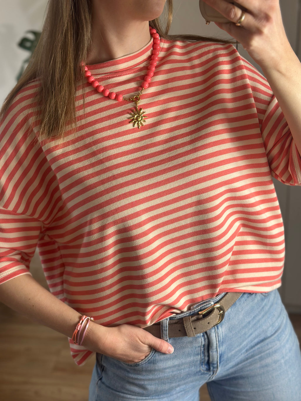 oversized gestreept t shirt maen conceptstore