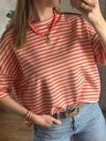 oversized gestreept t shirt maen conceptstore