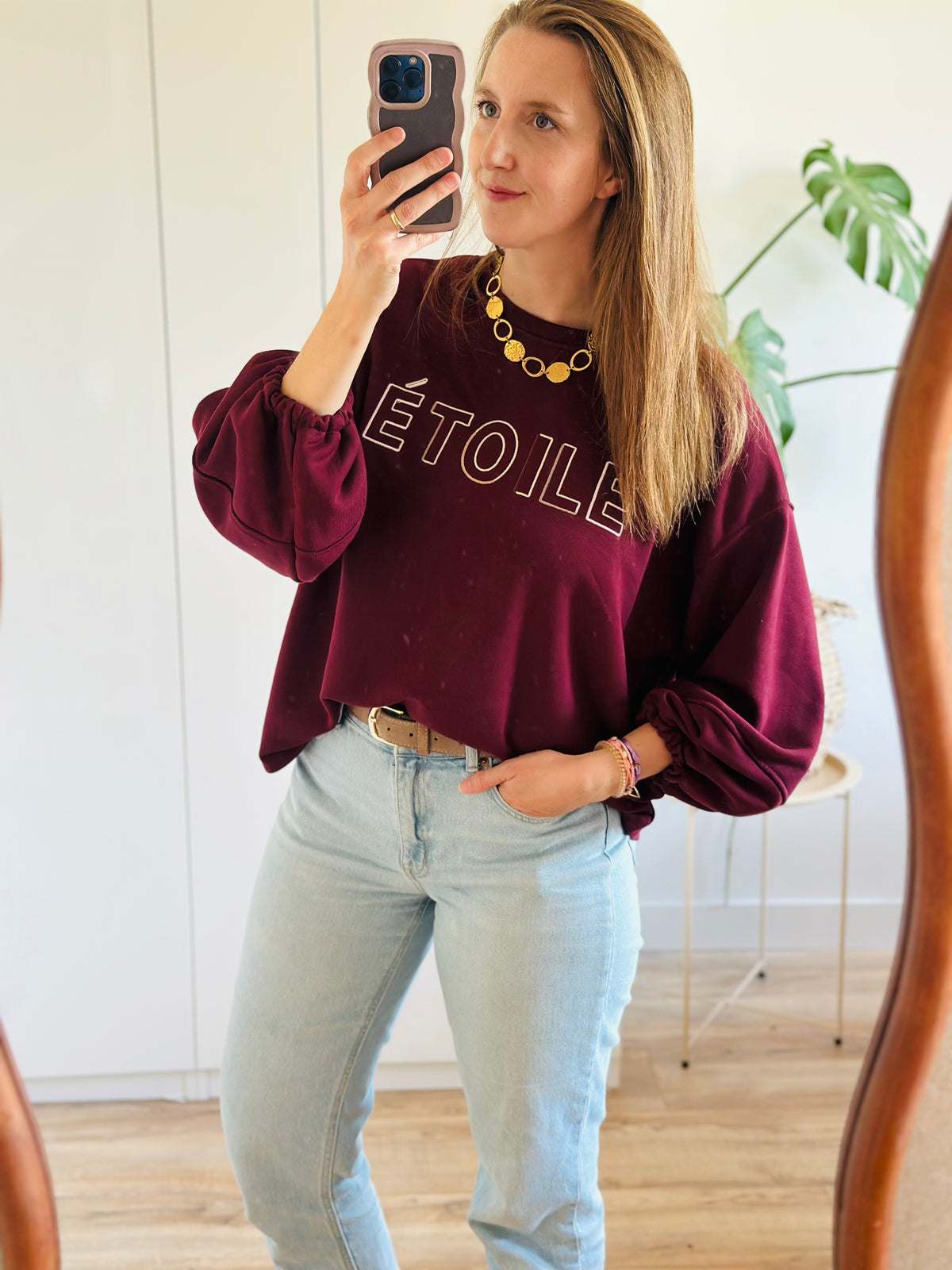 Trui ‘ETOILE’ | Bordeaux