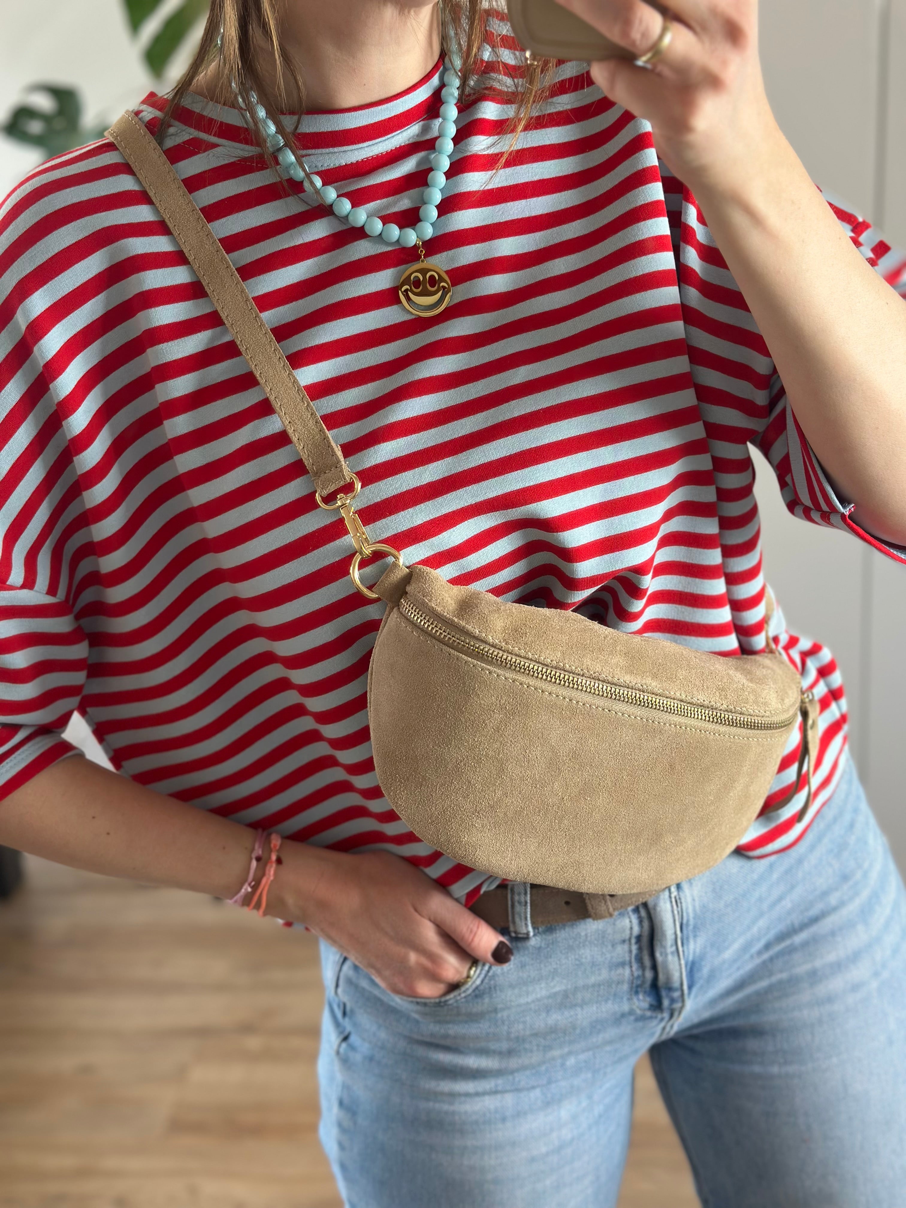Rood Blauw Gestreept T-shirt | Top Floor