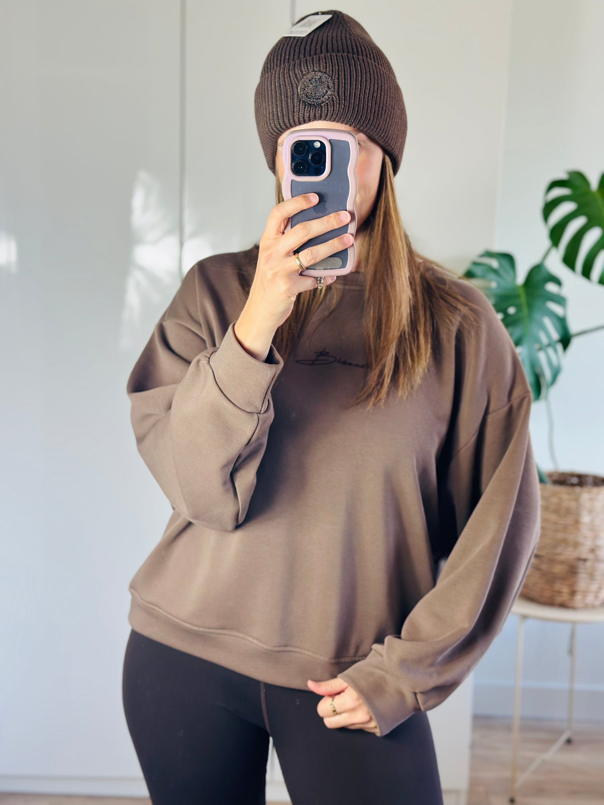 Muts smiley | Donkerbruin