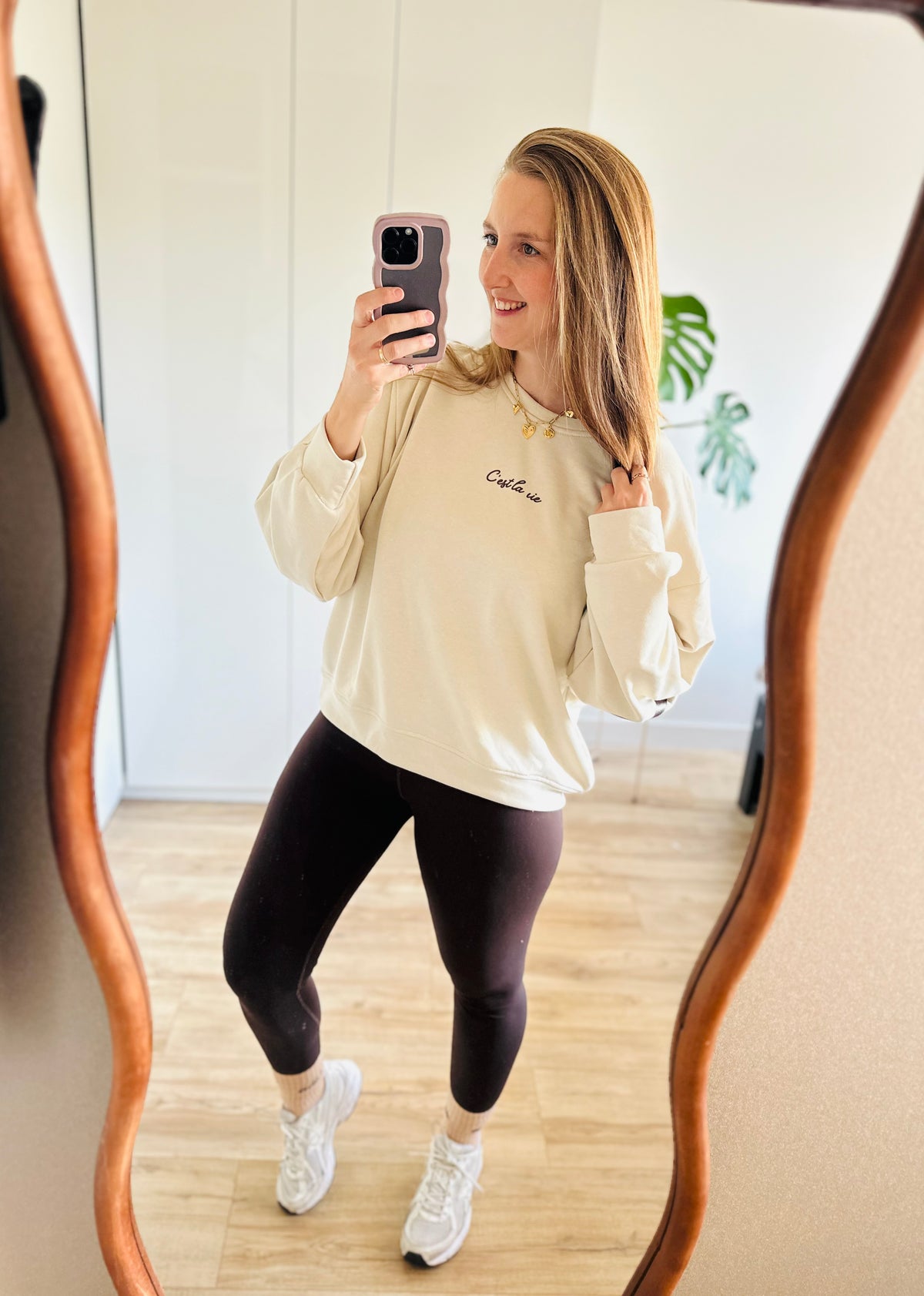 Trui 'C'est La Vie' | Beige