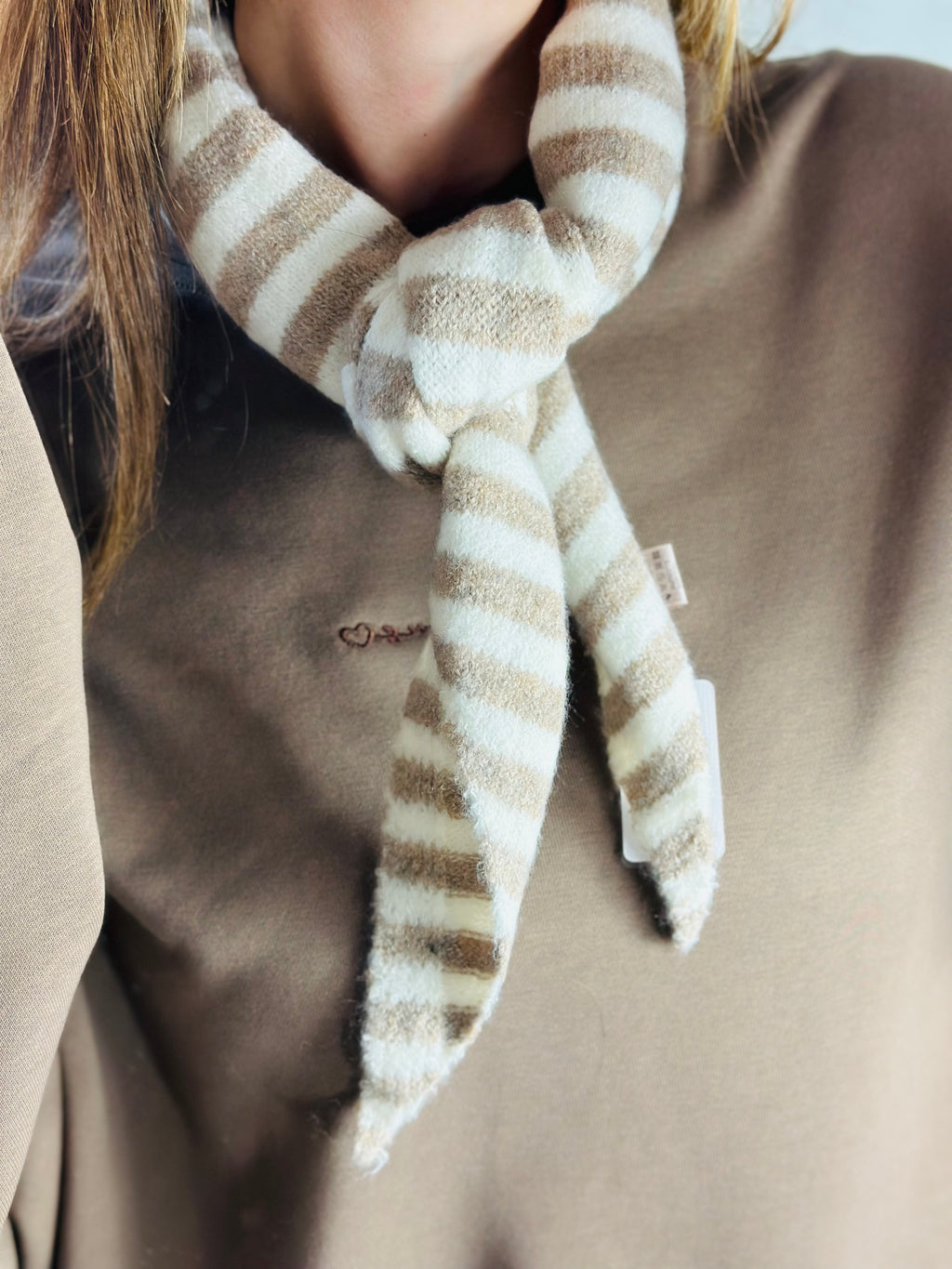 Sjaal streep | Beige