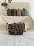 Panter luipaard suede tas voor dames