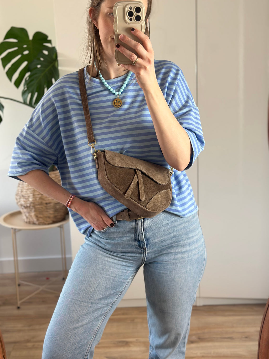 Blauw Gestreept T-shirt | Top Floor