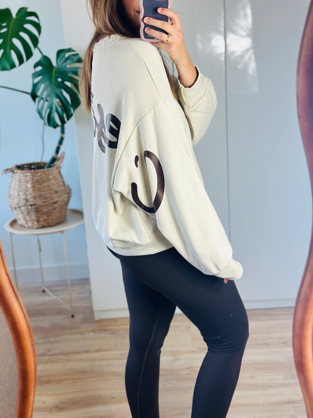 Trui 'C'est La Vie' | Beige