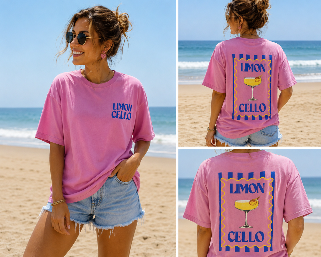 T-shirt 'Limoncello' | Koraal