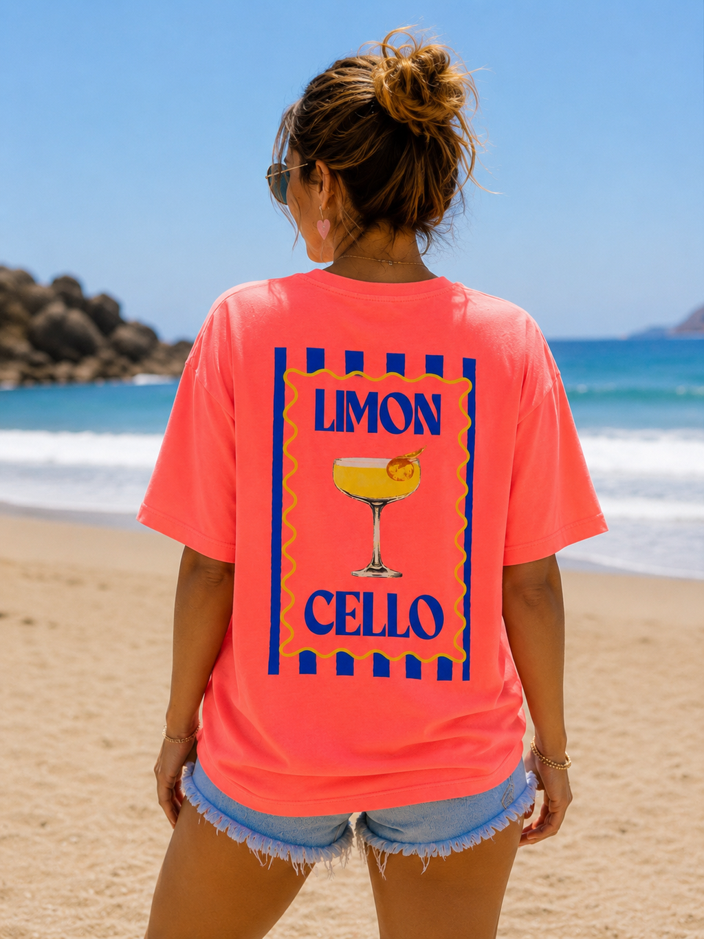 T-shirt 'Limoncello' | Koraal