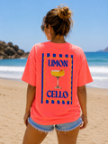 T-shirt 'Limoncello' | Koraal